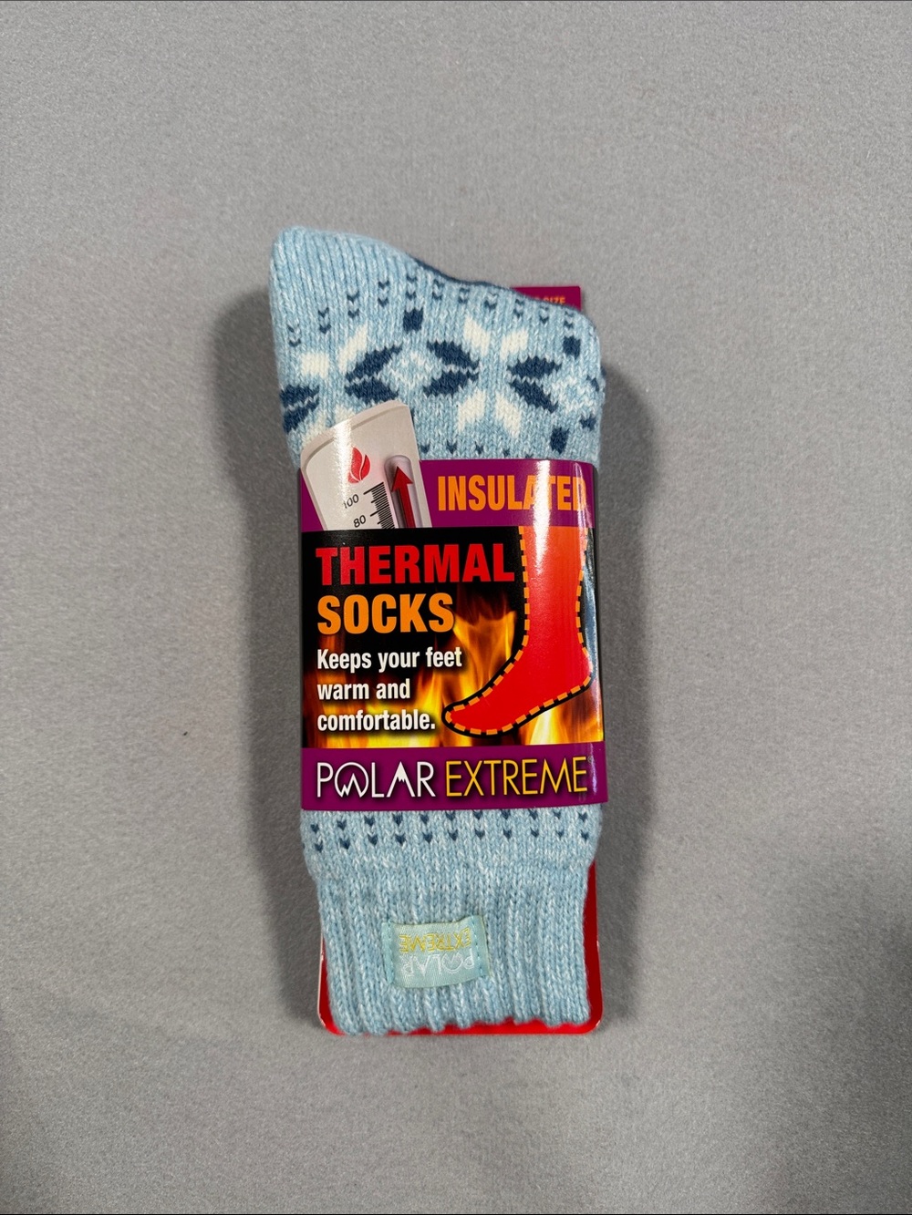Polar Extreme Insulated Thermal Socks - Light Blue